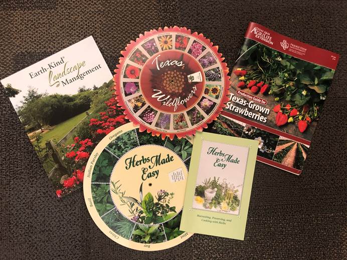A sample of Texas gardening gifts and books