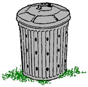 drawing of a garbage-can composter